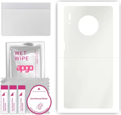 Produktbild von apgo Rückseite Schutzfolie, Matt, kompatibel mit Huawei Mate 30 Pro, Hinten Hydrogel-Displayschutzfolie mit Positionierhilfe, kratzfest, einfache Montage