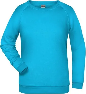 Produktbild von Rundhals-Sweatshirt mit Raglanärmeln für Damen turquoise, Gr. XL