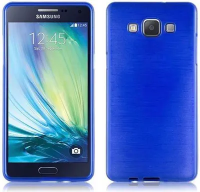 Immagine prodotto di Cadorabo custodia per Samsung Galaxy A5 2015 custodia protettiva in blu custodia protettiva in silicone TPU cover