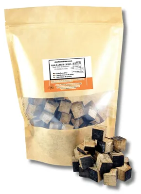 Produktbild von Eichenholzcubes - Whisky 1kg, Eichenholz Chips Holzspäne Eichenholzspäne