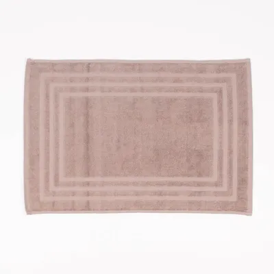 Produktbild von Badematte Bio Baumwolle einfarbig taupe 45x70cm