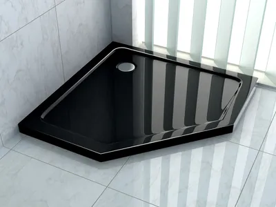 Produktbild von 50 mm Duschtasse für FIVE 100 x 100 (schwarz)