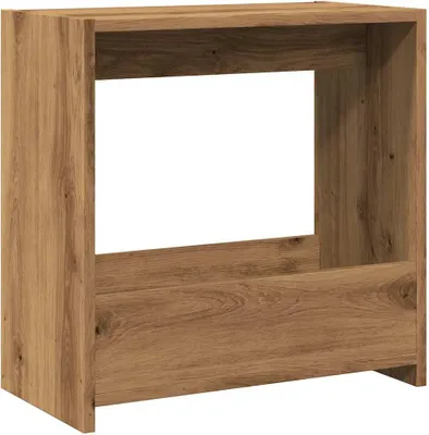 Image de Table d'appoint chêne artisanal 50x26x50 cm bois d'ingénierie