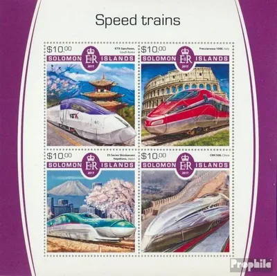 Produktbild von Briefmarken Salomoninseln 2017 Mi 4867-4870 Kleinbogen (kompl. Ausg.) postfrisch Schnellzüge