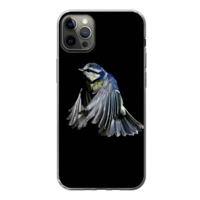 Produktbild von MuchoWow® Handyhülle Schutzhülle Hülle für iPhone 13 Pro Max Vögel - Federn - Schwarz Silikon Softcase Handy Hülle - Mobiltelefon