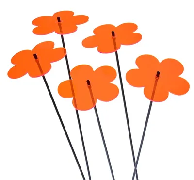 Immagine prodotto di Set di 5 pannelli solari fluorescenti a forma di fiore