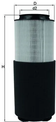 Produktbild von Luftfilter MAHLE LX 976 für VOLVO V70 II (285) Filtereinsatz