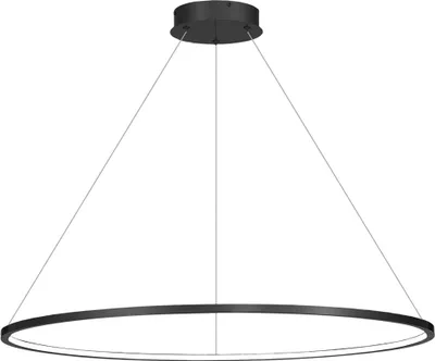 Produktbild von Saturno Schwarze 57W LED-Hängelampe