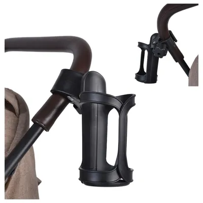 Produktbild von Moni universal Flaschenhalter für alle Kinderwagen, für Babyflaschen und Becher schwarz