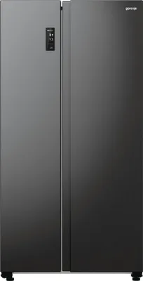 Produktbild von Gorenje  NRR9185DABXL Side by Side Kühl-/Gefrierkombination, Gesamtvolumen 550 L, Gefrierteil 192 L, Kühlteil 358 L, Memory und FastFreeze Funktion, schwarz