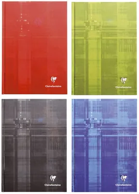 Image de 5x Clairefontaine 9510C carnet de notes A5 96 feuilles blanches couleurs assorties
