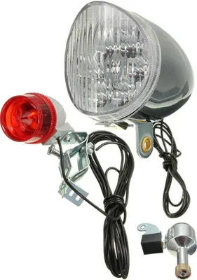 Immagine prodotto di Kit fanale posteriore motorizzato per bicicletta con generatore di energia a frizione e dinamo