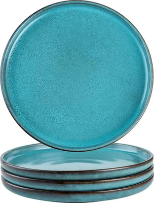 Produktbild von Famanu Dessertteller-Set 4-teilig - Blau, Steingut, 20 cm