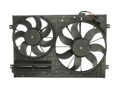 Produktbild von THERMOTEC D8W032TT Lüfter Motorkühlung Kühlerlüfter für VW GOLF VI (5K1) Wasserkühler Ø295mm Ø360mm