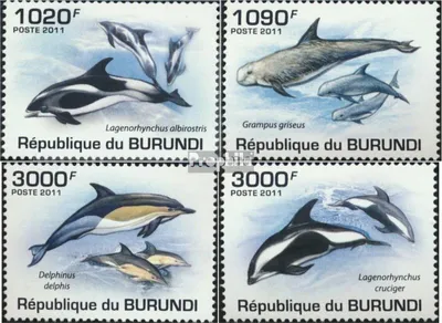 Produktbild von Briefmarken Burundi 2011 Mi 2054-2057 (kompl. Ausgabe) postfrisch Delfine