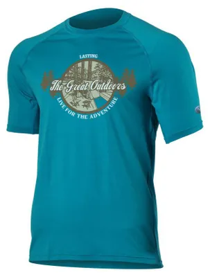 Produktbild von LUCAS Merino Herren-T-Shirt mit Aufdruck