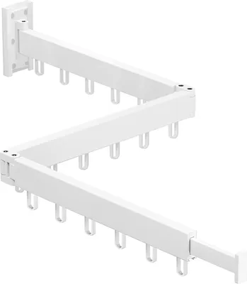 Produktbild von Platzsparendes Faltbares Wandmontiertes Trockenregal mit Multifunktionalen Haken und Handtuchhalter