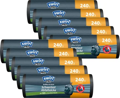 Produktbild von Swirl Schwerlast Säcke 240L 5 stk./ Rolle (10er Pak)