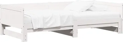 Immagine prodotto di vidaXL Letto da giorno allungabile bianco 180 x 200 cm in legno di pino massiccio