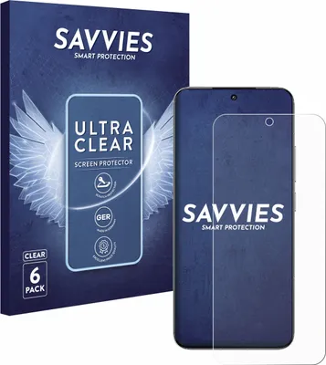 Produktbild von 6x Für Xiaomi 15 Schutzfolie Savvies Displayschutz Display Schutz Folie Klar Transparent