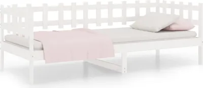 Produktbild von vidaXL Tagesbett ohne Matratze Weiß 80x200 cm Massivholz Kiefer