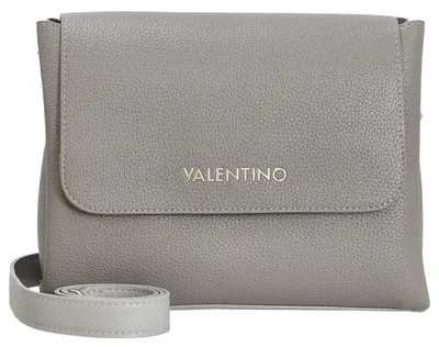 Produktbild von Graue Damendesigner-Tasche mit abnehmbaren Riemen und Kontrastdetails