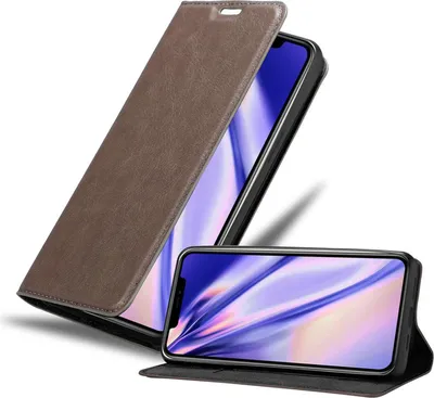 Produktbild von Cadorabo Hülle für Apple iPhone 12 PRO MAX Schutz Hülle in Braun Handyhülle Etui Case Cover Magnetverschluss