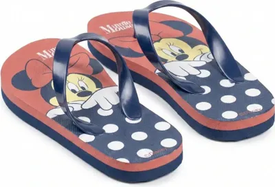 Produktbild von Disney Minnie Maus Kinder Flip Flops Latschen Zehentrenner – Rot / 28/29