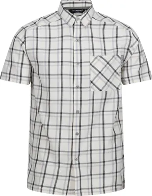Image de Regatta - Chemise à manches courtes "Mindano VIII" pour hommes RG9776 (M) (Gris argenté/Cendres/Blanc/guimauve)