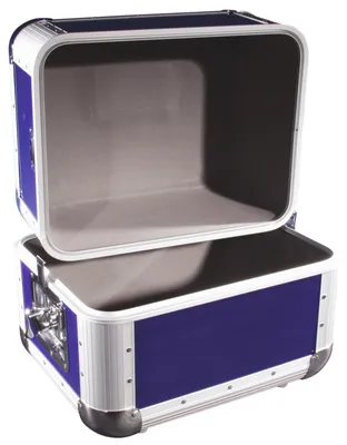 Produktbild von ROADINGER Platten-Case ALU 50/50 abgerundet dunkelblau