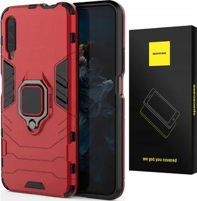 Image de Coque SPACECASE X-ring pour Honor 9X / P Smart Pro Rouge
