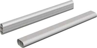 Obrázok produktu pre Tyč do skrine 2 pcs Strieborná 264 x 15 x 29 mm