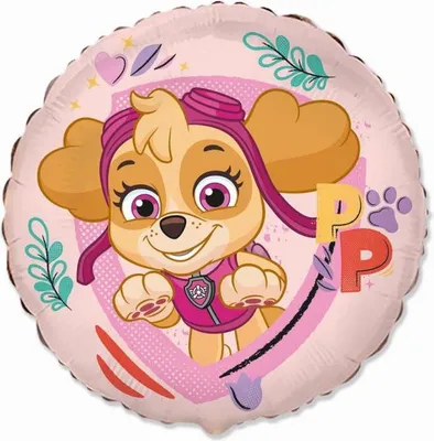 Produktbild von Folienballon, mehrfarbig, Paw Patrol Skye, 46 cm, verpackt