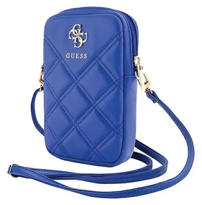 Immagine prodotto di Guess Zip Quilted 4G - Borsa telefonica (blu)