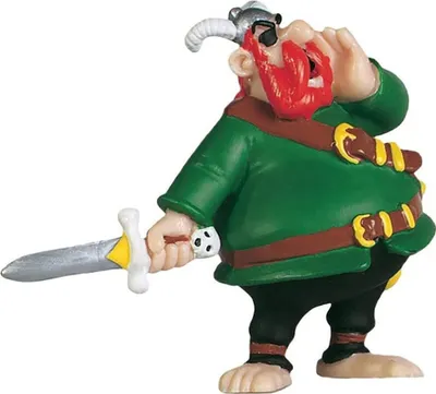 Image de Plastoy Barbarossa figure de pirate 7 cm Vert Vert One Size