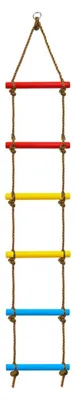Image de Échelle de corde multifonctionnelle pour l'extérieur, avec mousqueton