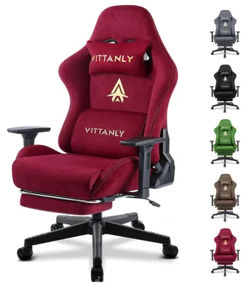 Immagine prodotto di Sedia da gaming con design ergonomico, rivestimento in ecopelle, braccioli regolabili e poggiapiedi