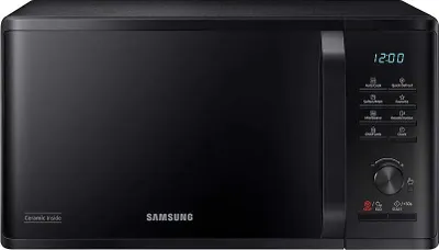Produktbild von Samsung MS23K3515AK Mikrowelle mit flacher Oberfläche, nur 56 l, 800 W, schwarz