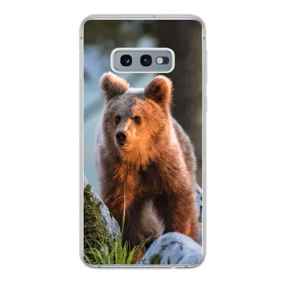 Produktbild von MuchoWow® Handyhülle Schutzhülle Hülle für Samsung Galaxy S10e Bär - Braun - Tier Silikon Softcase Handy Hülle - Handy