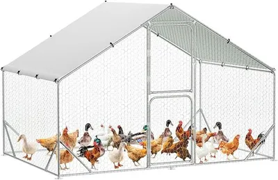 Imagen del producto de Gallinero de metal, dimensiones 300 x 200 x 200 cm