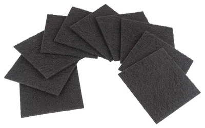 Produktbild von vhbw 10x Aktivkohlefilter für Mülleimer, Abfalleimer, Katzentoilette - 12,5 x 12,5 x 0,5 cm, Zuschneidbar