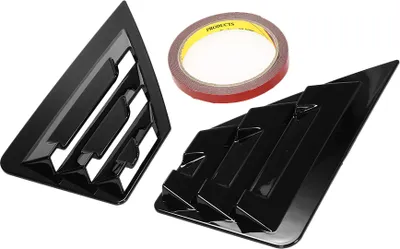 Productafbeelding van 2 stuks voor Toyota C-HR CHR 2016 2017 2018 2019, ABS-achterruitluik, decoratieve afwerking, accessoires, helder zwart