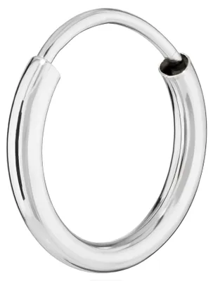 Produktbild von NKlaus Einzel-Creole 13mm, 1,9mm stark, 585er Weißgold, 14 Karat