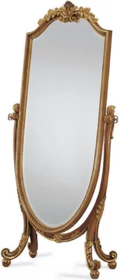 Produktbild von Casa Padrino Luxus Barock Standspiegel Braun / Gold - Schwenkbarer Barockstil Spiegel - Luxus Schlafzimmer Möbel im Barockstil - Barock Möbel - Luxus Qualität -  Italy
