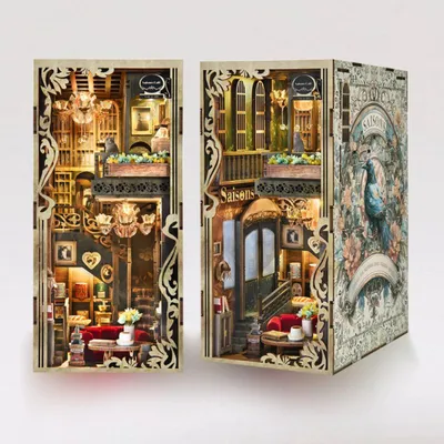 Produktbild von MiniCity – Saisons Café mit LED DIY Book Nook Miniaturhaus 3D-Puzzle