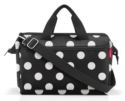 Produktbild von reisenthel allrounder S pocket Reisetasche Tasche 11L dots white MO7073