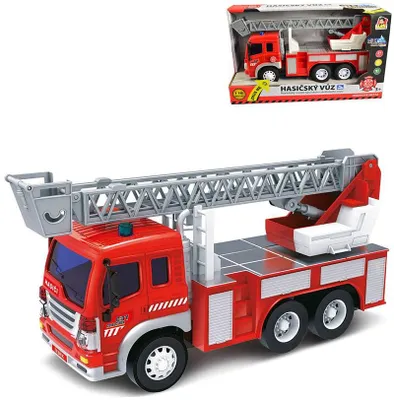 Image de Camion de pompiers, échelle - lumière, son