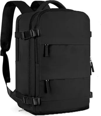 Produktbild von INF Großer Reise Rucksack mit Laptopfach – Wasserabweisend, Vielseitig Schwarz