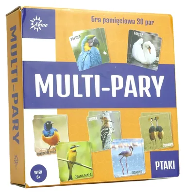 Obrázok produktu pre ABINO Gra Pamięciowa Multi-Pary Ptaki