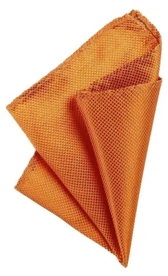 Produktbild von DonDon Herren Einstecktuch 21 x 21 cm für feierliche Anlässe orange